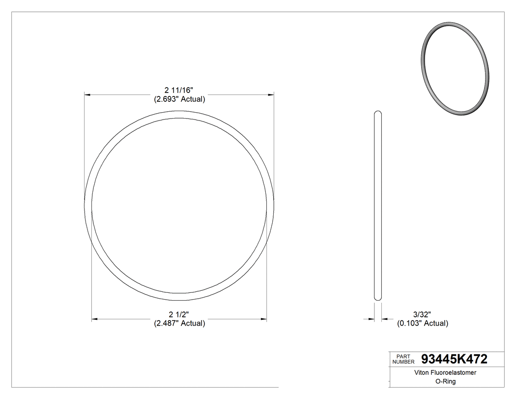 Technical drawing - 93445K472